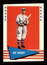 1961 Fleer Baseball Greats (F418-3) #113 Joe Hauser Diamond Cut - Crease Free