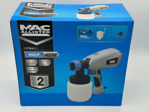 Mac Allister MPS400 400W Mains Corded HVLP paint sprayer 240V 800ml - BNIB - Afbeelding 1 van 6