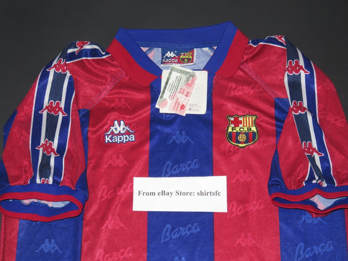 New Original 1995-1997 Kappa Authentic FC Barcelona Home