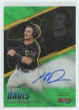 2021 Bowman's Best of 2021 Autographs Green Refractor Henry Davis Auto 80/99