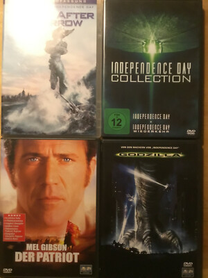  Roland Emmerich [4 DVD] Der Patriot + Godzilla + Independence Day + After tomo