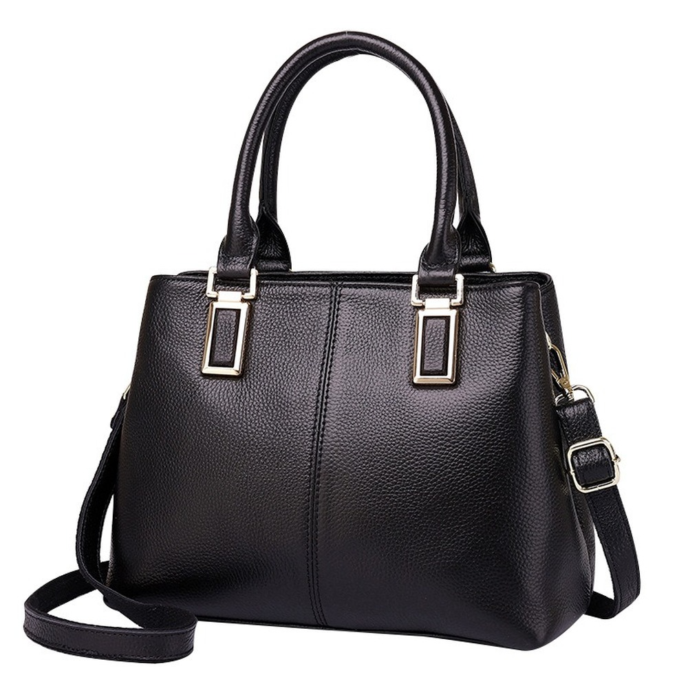 Women's Genuine Leather Tote Shoulder Bag Laptop Casual Crossbody Top Handle-image