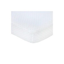 Carter's Stars Sateen Fitted Crib Sheet in Aqua