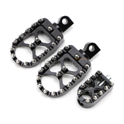 Breit Pedal Fußrasten + Schaltpedal für Harley FLHR FLTR Softail Dyna Sportster