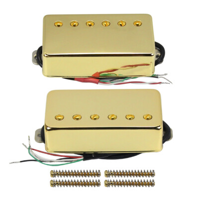 FLEOR Gold LP Style Gitarre Humbucker Keramik Hals & Brücke Pickups 4-Draht