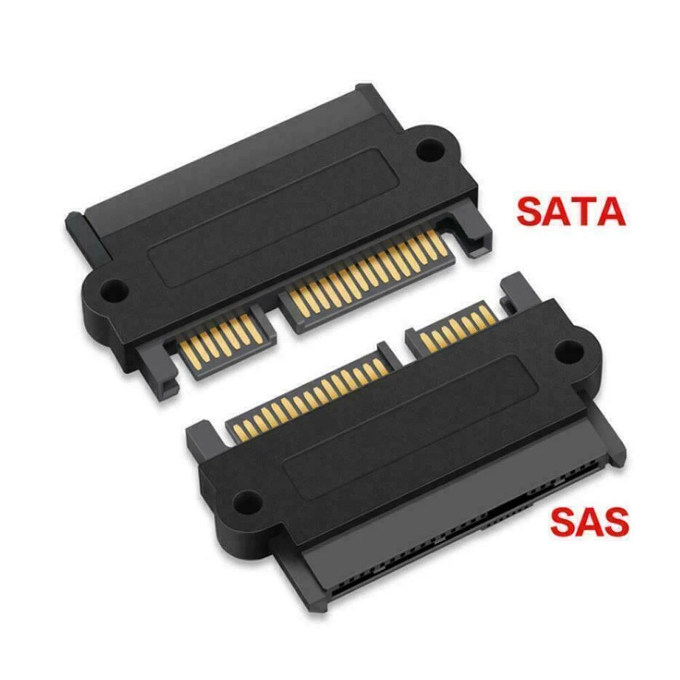 2X SAS to SATA 22-pin Male Converter SFF-8482 Female HDD Hard Drive Raid Adapter - Image 2 of 4