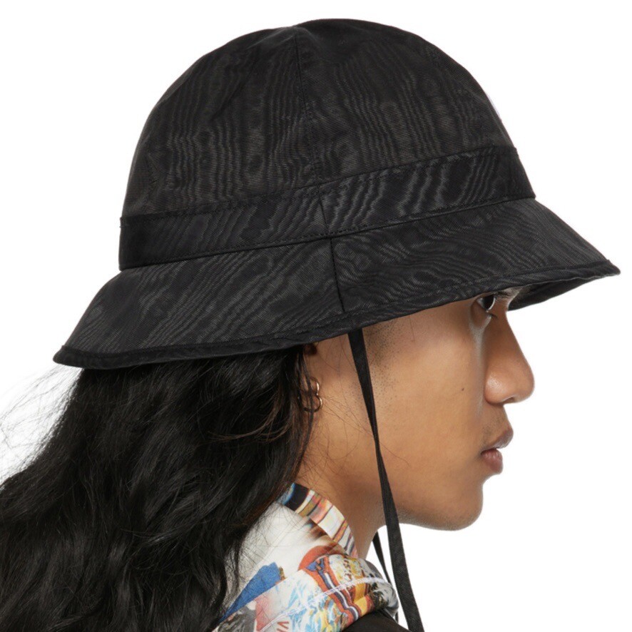 【関税込み】Moire Bucket Hat - Marine Serre - Cotton - Black NEW marine serre Black Moire Bucket Hat size M/L | eBay