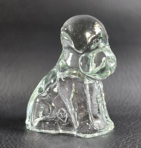Boyd's Crystal Art Glass POOCHE the DOG #68 CRYSTAL Clear 5-11-84 NOS