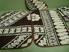 Vintage Tapa Designs Hawaii Print Tiki Placemats  Napkins Oven Mit — photo 2