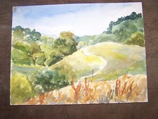 Original Watercolor By Peg Humphreys, The Pathway 9"x 12"
