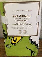 grinch naughty nice pillow cases