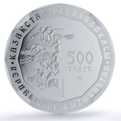 Kazakhstan 500 tenge Buckles Deers Nomads Treasures PF70 NGC silver coin 2010 - Picture 4 of 6