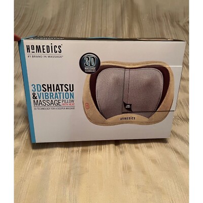 Homedics Shiatsu And Vibration Massage Pillow With Heat 3D