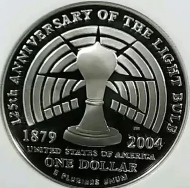 2004 THOMAS EDISON Silver Dollar NGC PF70💥FLAWLESS QUALITY💥 - Image 4 of 4