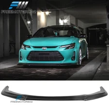 Fits 2014-2016 Scion tC Front Bumper Lip GT Style Unpainted Black PU