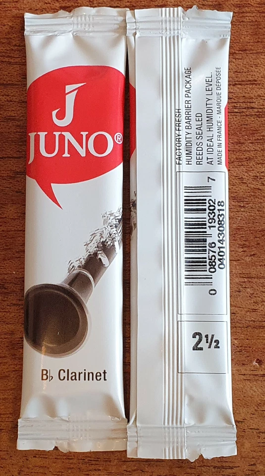 Vandoren Juno Reed, Strength 2.5 for Bb Clarinet, Single Reed