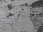 Johnny Vandermeer Signed 8x10 Litho Print & signed Conlon Card Double No Hitters — photo 2