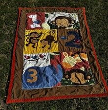 Lambs  Ivy Safari Crib 1,2,3 Counting Bedding Baby Blanket