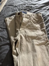 Sunnex Mens Jeans Size 34/85 Cm Beige Straight Denim 5 Pockets