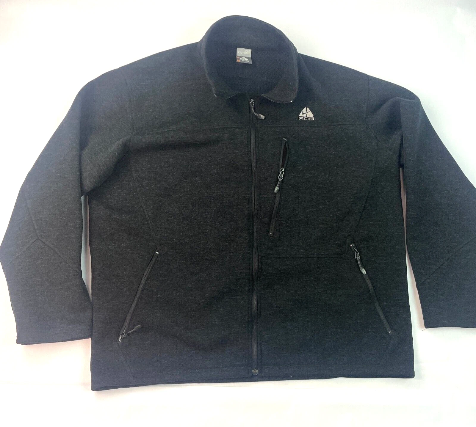 Vintage Nike ACG Jacket Mens XXL Full Zip Sweater Fleece Outdoor Polyester Wool