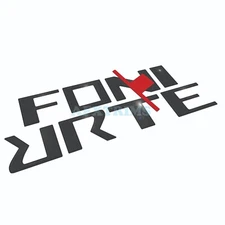 FOR NISSAN FRONTIER 2022 - 24 3D BLACK RAISED DOMED FRONT GRILLE LETTERS US MADE