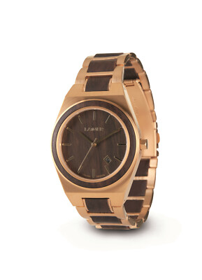 Laimer Herren Holzuhr Colin 0149 Leadholz / Edelstahl, Gehäuße Ø ca. 42 mm