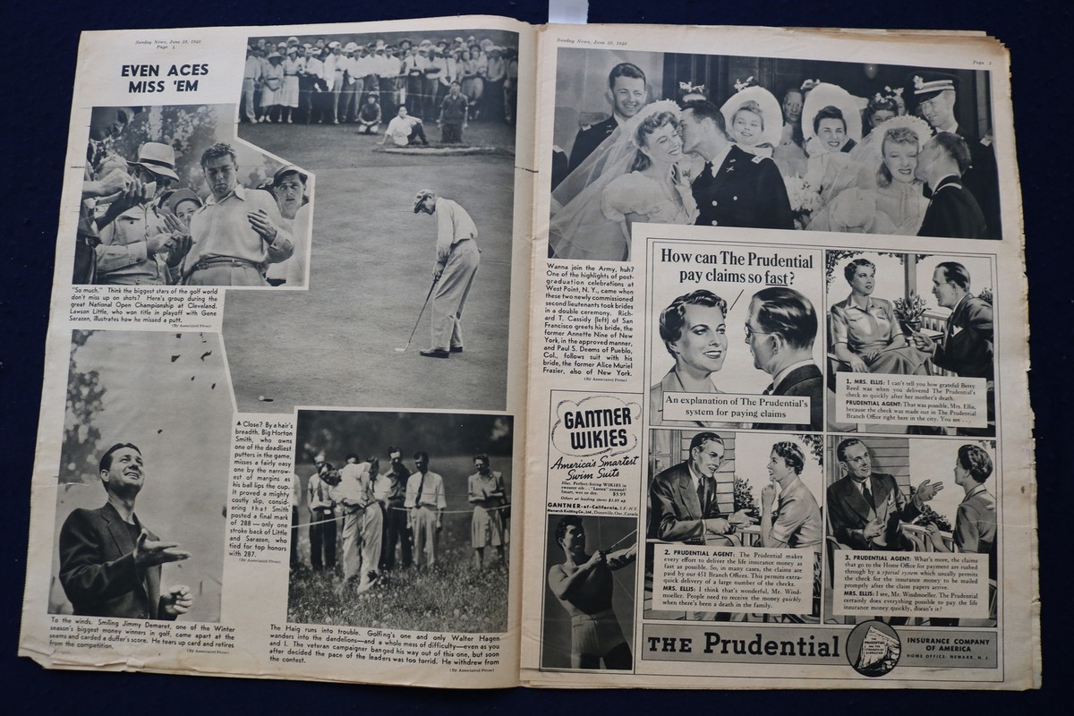 1940 JUNE 23 SUNDAY NEWS PICTURE NEWSPAPER-THOMAS DEWEY-VANDERBURG 