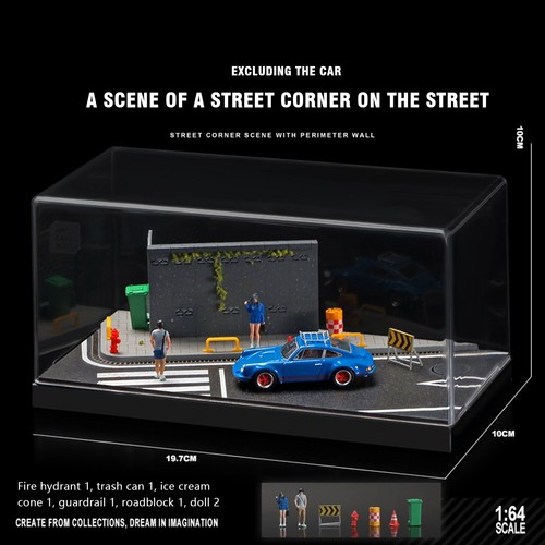 1:64 Model Car Diorama City Street Scenery highway Parking Lot Station Scene NLP - Picture 9 of 16