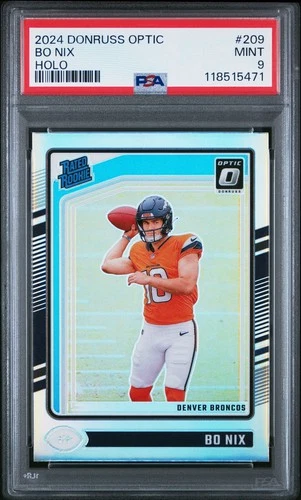 2024 DONRUSS OPTIC BO NIX HOLO PRIZM #209 RATED ROOKIE RC PSA 9 MINT