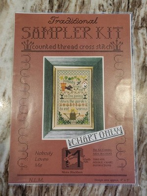 Moira Blackburn Traditional Sampler CHART ONLY - Nobody Loves Me