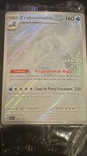 Pokemon Karte CRABOMINABLE 149/142 AR SCR Neu Sealed DE Stamp Schneeflocke