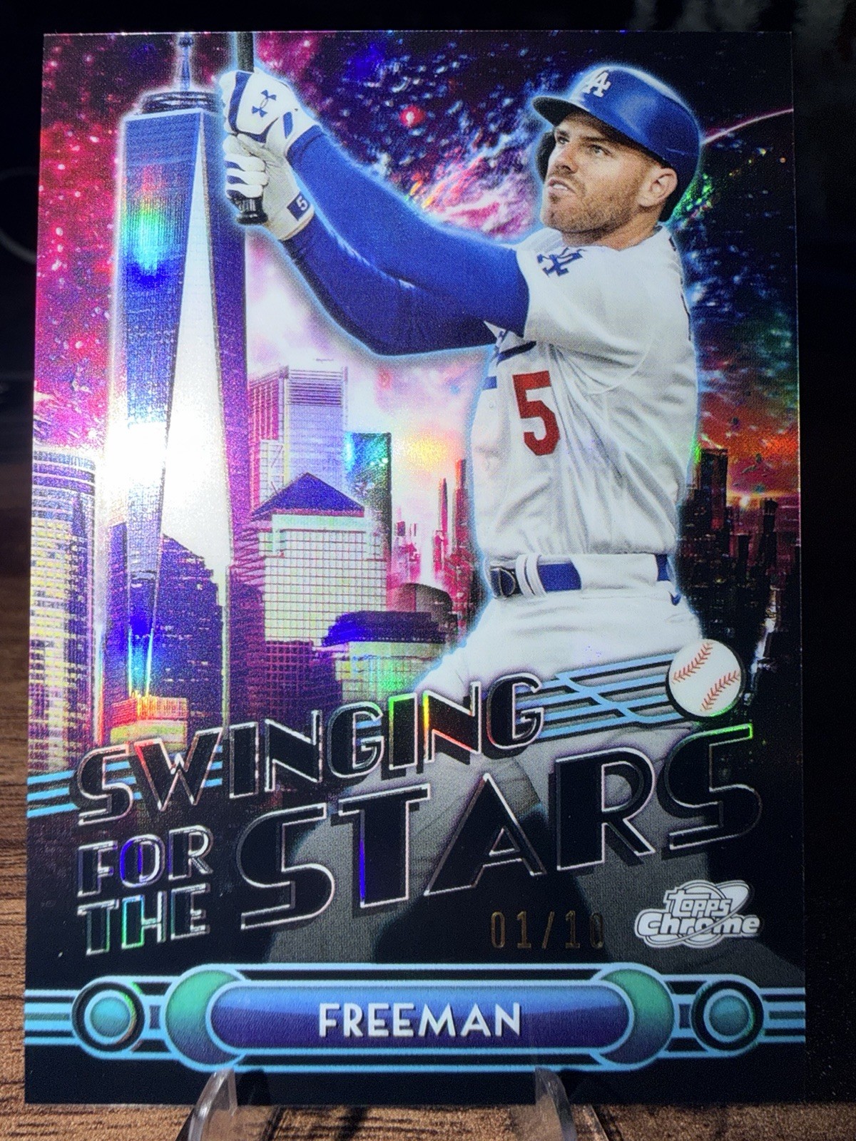 2024 Topps Chrome - Swinging for the Stars Freddie Freeman 1/10 Black