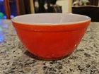 Vintage 1940's Pyrex Red  Mixing Bowl