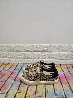 Cariuma Oca Low Canvas Lifestyle Schuhe UK 5 Unisex UVP 90£ Leoprd Print