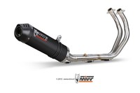 Mivv Oval Komplett-Auspuff Carbon FüR Yamaha MT-07 / FZ-07 2014-24 Schwarz