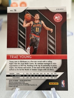 2018-19 Panini Prizm - Trae Young #78 Silver Prizm (RC) | eBay