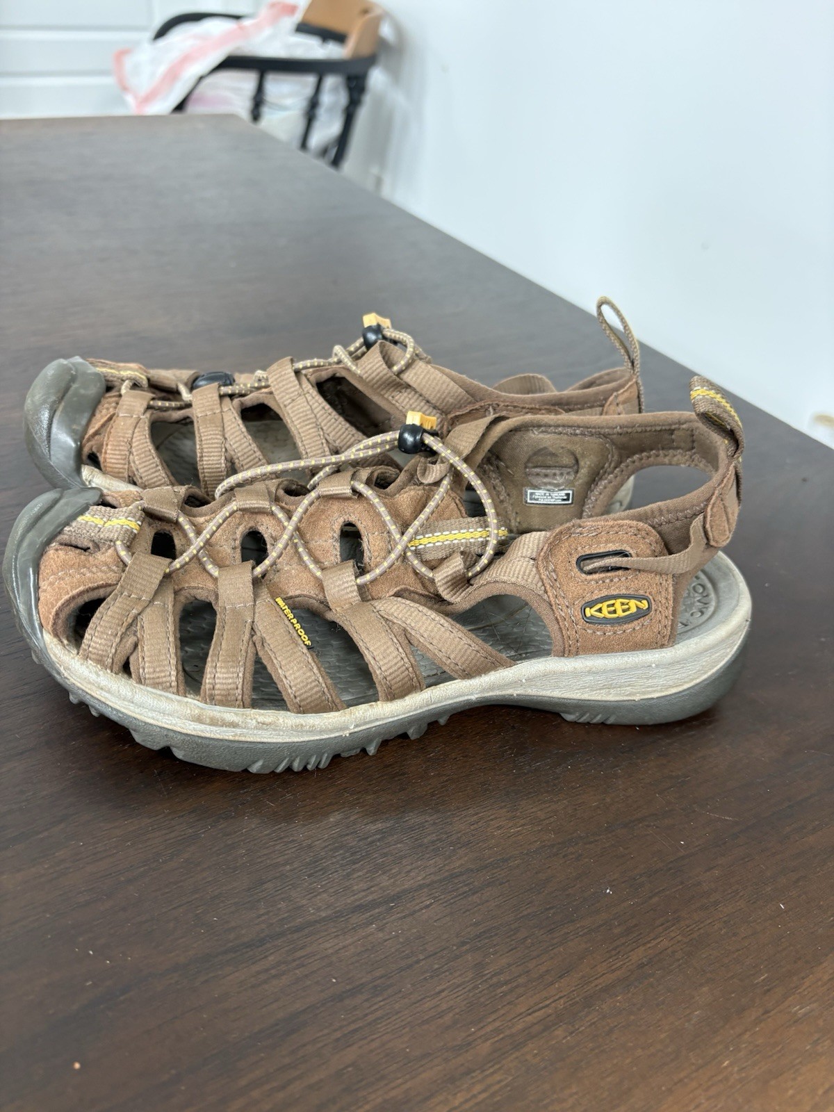 Sandalo Keen H2 uomo taglia 37 6 5 pelle marrone escursionismo outdoor impermeabile