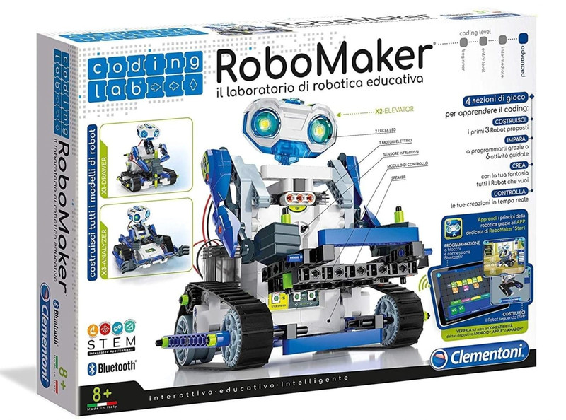 Clementoni RoboMaker Coding Lab Educational Robot Kit Bluetooth STEM Toy 8+ NEW