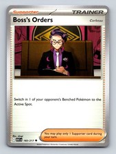 BOSS'S ORDERS [CORBEAU] (COSMOS HOLO) 183/217 PRIZE PACK SERIES CARDS POKEMON NM