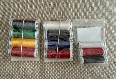 Lot Of 11 Spools Mettler Thread Poly Bernina Mixed Colors Poly Sheen