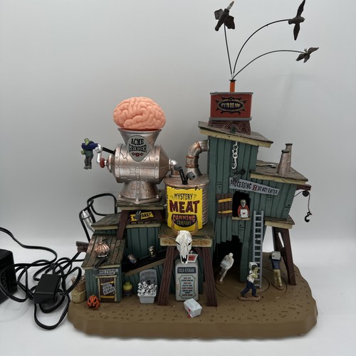 Lemax Spooky Town Halloween Village Mystery Meat Canning Co. #35008 FUNKTIONIERT