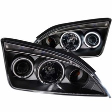 Anzo For Ford Focus 2005 2006 Projector Headlights W Halo Black