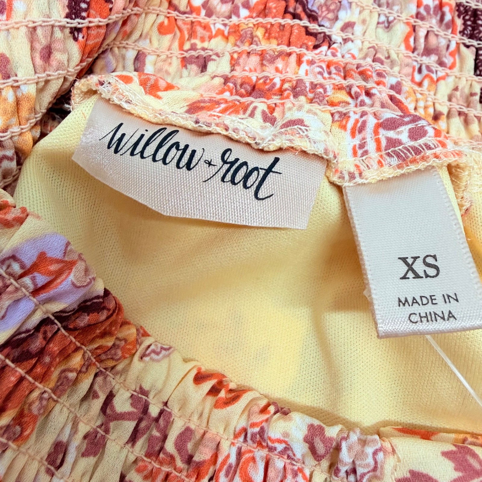 Willow + Root Button Split Front Boho Patchwork S… - image 5