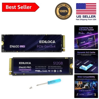 512GB PCIe 3.0 SSD with Graphene Cooling - Enhance Your PC Performance