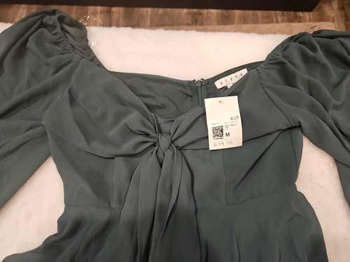 Women's Forever 21 HYFVE Green Teal Mini Dress Romper Size Medium - Picture 3 of 9