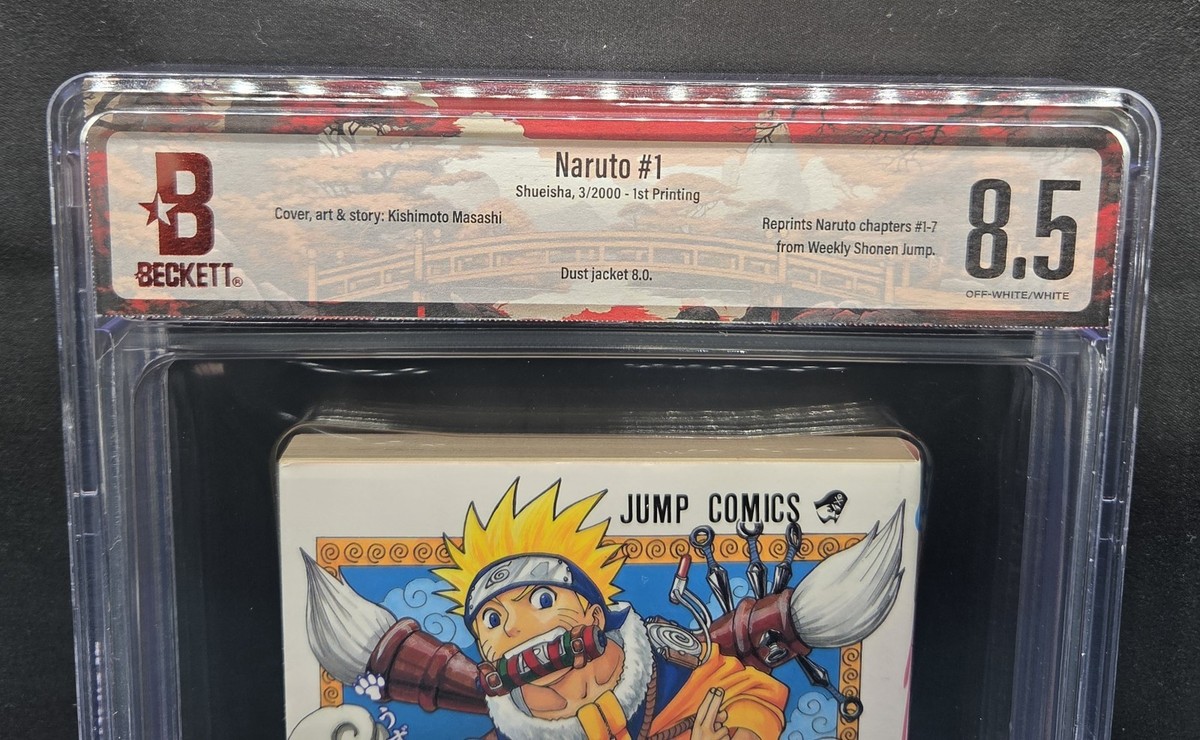 BGS 8.5 NARUTO Vol. 1 1st Printing Japanese Graded Manga JUMP