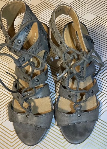 Report Gray Wedge Scout Sandals Women’s Size 8.5. Worn Once Summer Shoes. - Picture 2 of 8