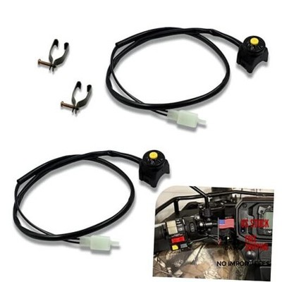 Universal Motorcycle Kill Switch & Horn Button - 7/8'' (22mm) Yellow Button
