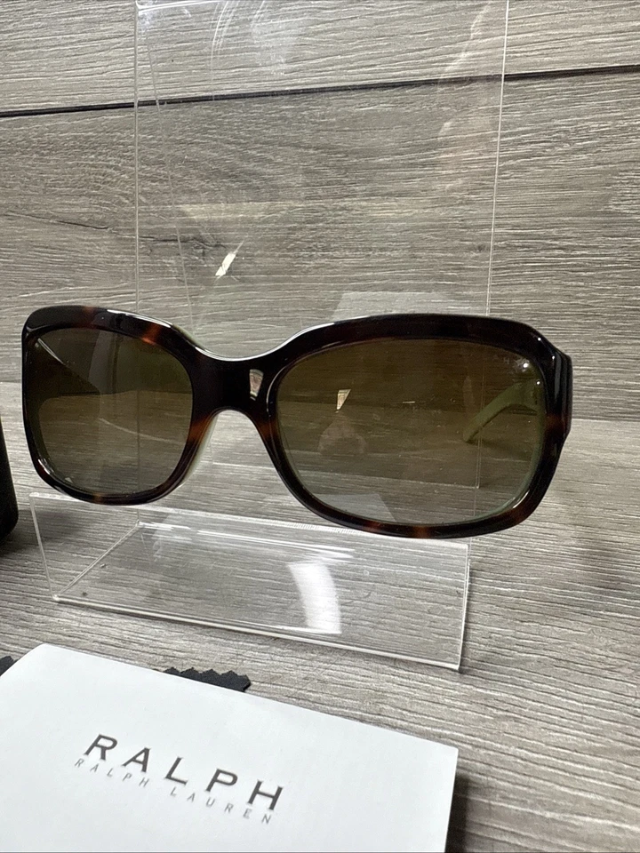 Gafas de sol pulidas Ralph by Ralph Lauren RA5049 para mujer tortuga/verde Foto 3 de 4