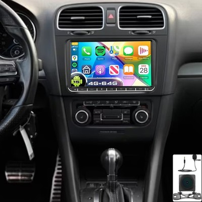4+64GB Carplay Für VW GOLF 5 6 Plus Touran Caddy T5 Android 15 Autoradio GPS Kam